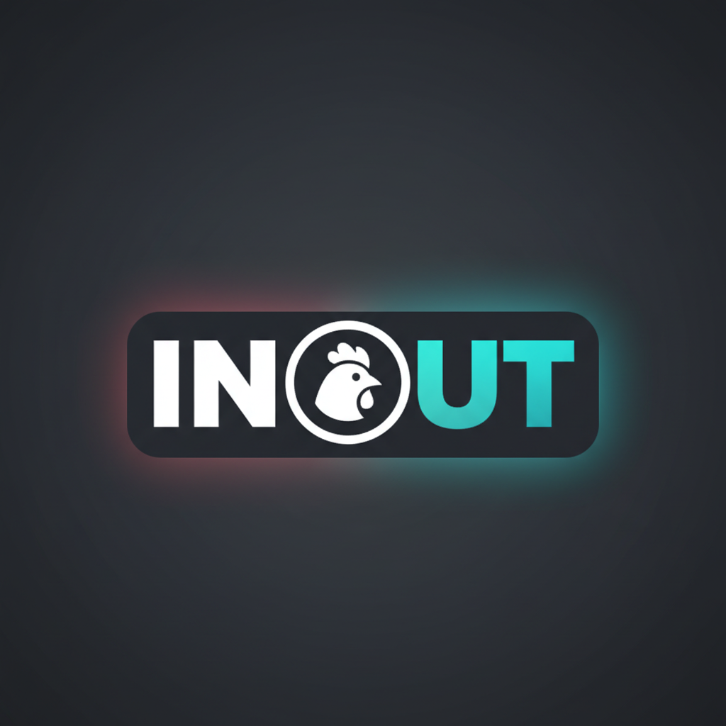 Logo ufficiale di InOut Games, sviluppatore del crash game Chicken Road 2